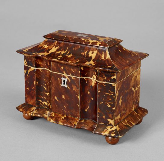 Tortoise-Shell Tea Caddy